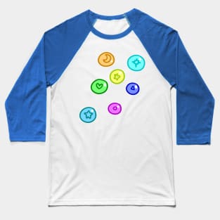 Colorful Candy Pieces Baseball T-Shirt